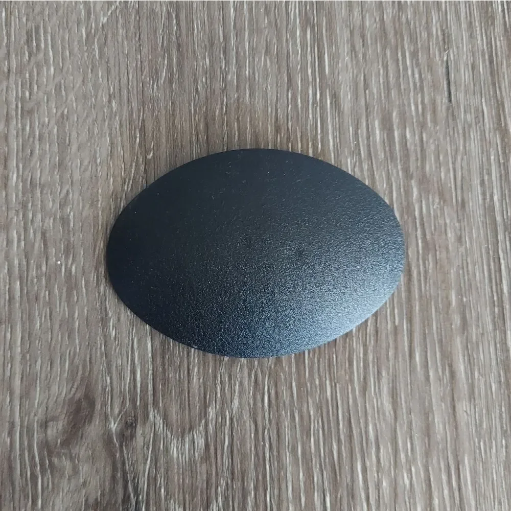 Black Oval Belt Buckle